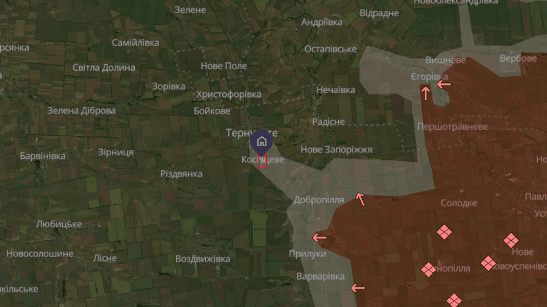 Ситуація довкола Косівцевого на Запоріжжі станом на 10 лютого 2026 року