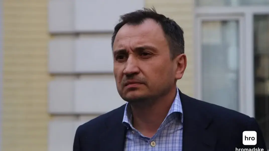 Министр аграрной политики и продовольствия Николай Сольский после судебного заседания 25 апреля