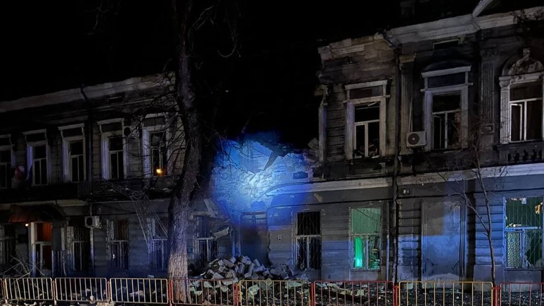 Последствия российской атаки в Одессе, 21 февраля 2026 года