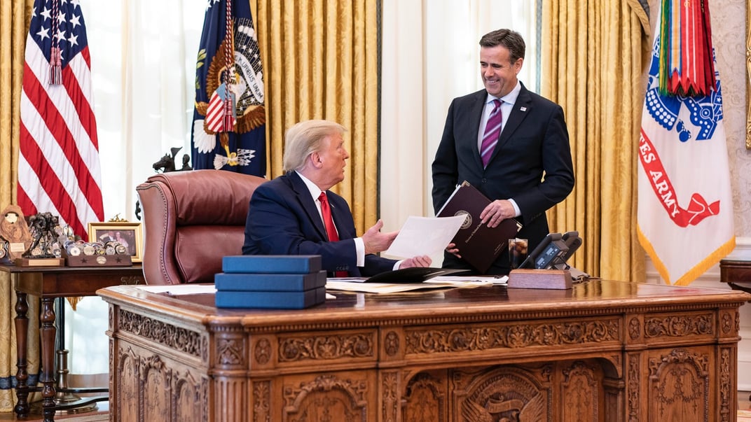 Президент США Дональд Трамп и директор ЦРУ Джон Рэтклифф