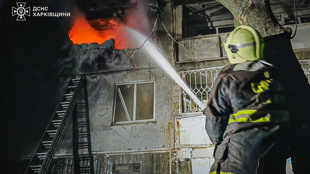 Последствия ночных российских обстрелов по Харькову, 26 февраля 2025 года