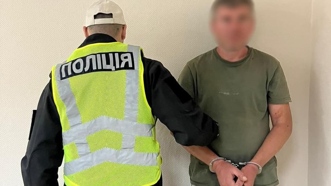 Мужчина, задержанный за подрыв гранаты в Шевченковском районе Киева, 9 июня 2024 года