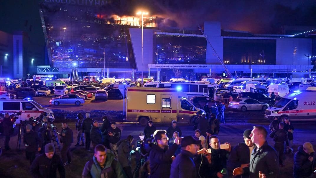 Музичний центр «Крокус Сіті Хол» після атаки 22 березня