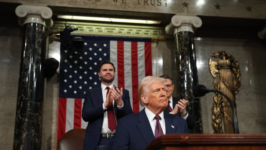 Президент США Дональд Трамп Президент США Дональд Трамп під час виступу в Конгресі, 4 березня 2025 року