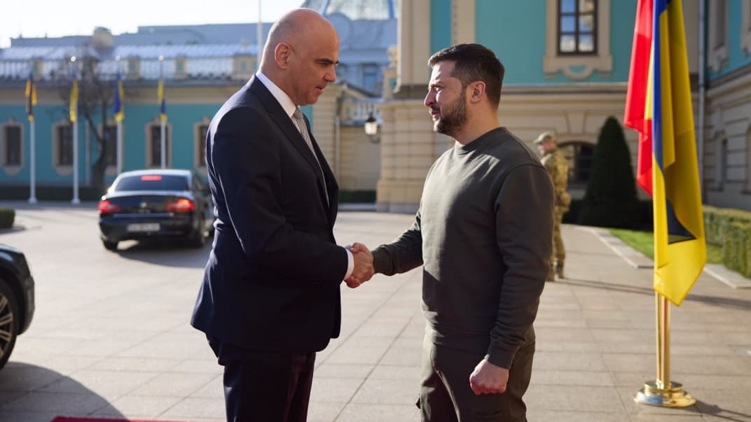 Ілюстративне фото. На той момент президент Швейцарії Ален Берсе та президент України Володимир Зеленський під час зустрічі у Києві, 25 листопада 2023 року