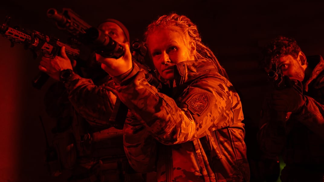 Кадр зі знімань фільму «Каховський об’єкт»