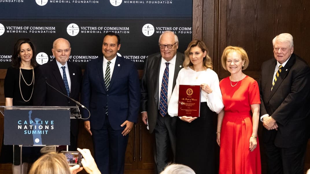 Олена Зеленська під час вручення Dissident Human Rights Award у Вашингтоні