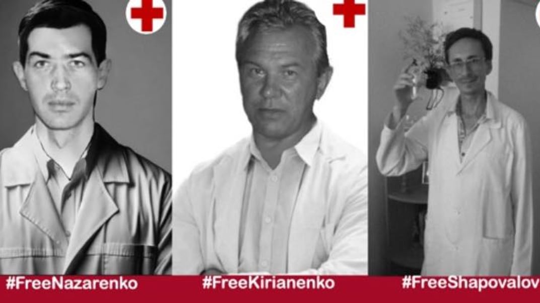 Українські лікарі Ігор Кір'яненко, Ігор Назаренко та Юрій Шаповалов