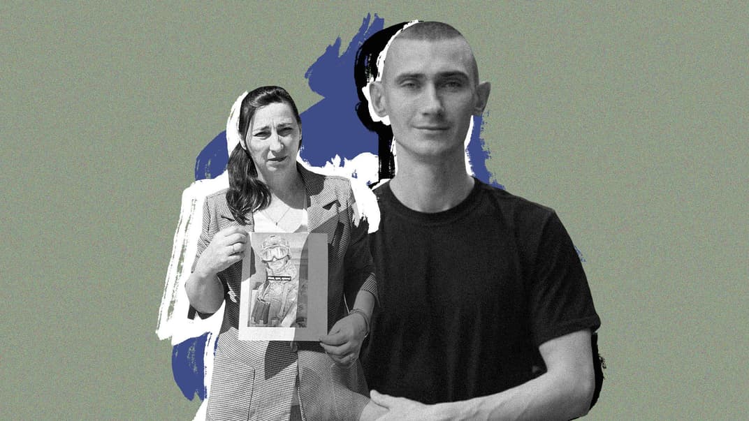 Євген Пашнюк-Пашнєв «Азовець», який опинився в колонії Оленівки та значиться у списку загиблих і його мама Наталія Пашнюк-Пашнєва