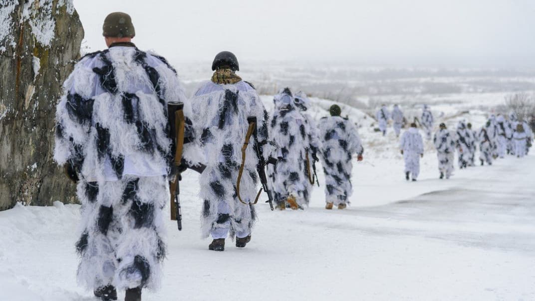 Військовослужбовці в маскувальних костюмах