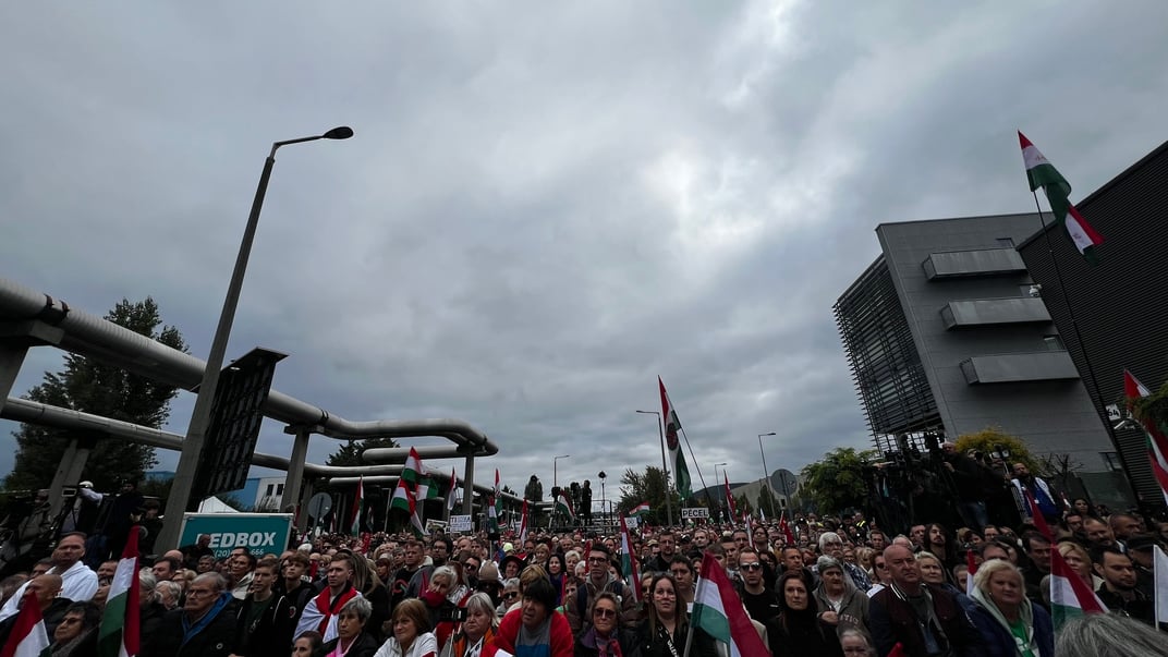 Угорці на протесті щодо свободи ЗМІ