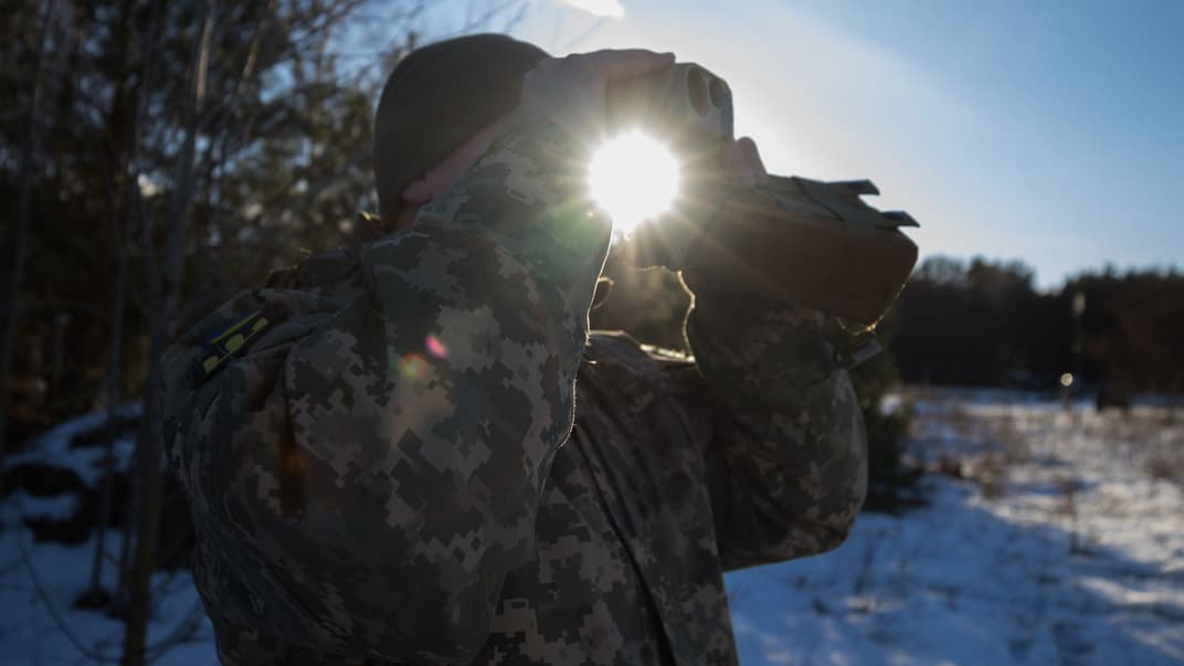 Ілюстративне фото. Військові підрозділів ОК «Північ» проводять заняття із силовиками, 11 лютого 2022 року