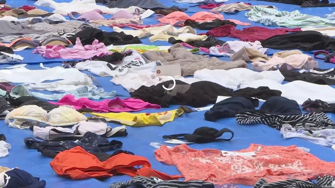 Жіноча білизна, конфіскована в 56-річного жителя японського міста Беппу Тецуо Урати