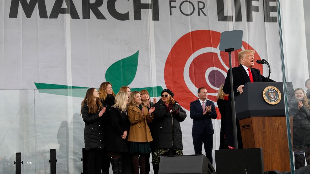 Президент Сполучених Штатів Дональд Трамп звертається із промовою до учасників 47-го «Марші за життя» у Вашингтоні, США, 24 січня 2020 року