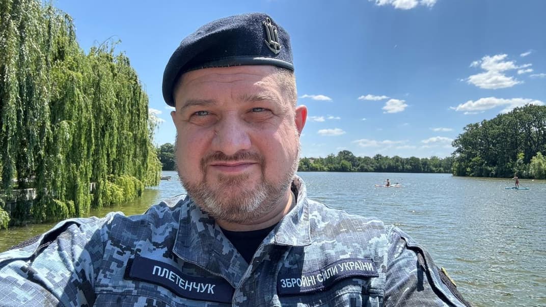 Речник ВМС ЗСУ капітан 3 рангу Дмитро Плетенчук