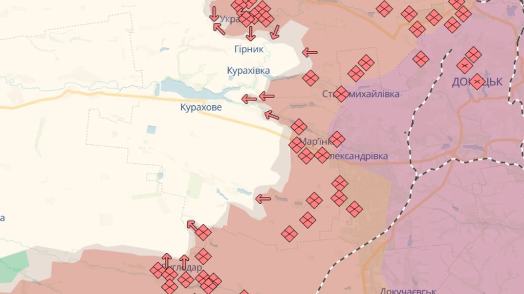 Карта DeepState станом на 2 жовтня 2024 року