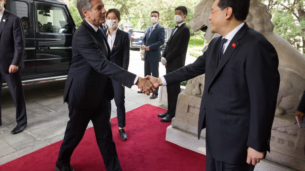 Государственный секретарь США Энтони Блинкен и глава МИД Китая Цинь Ган