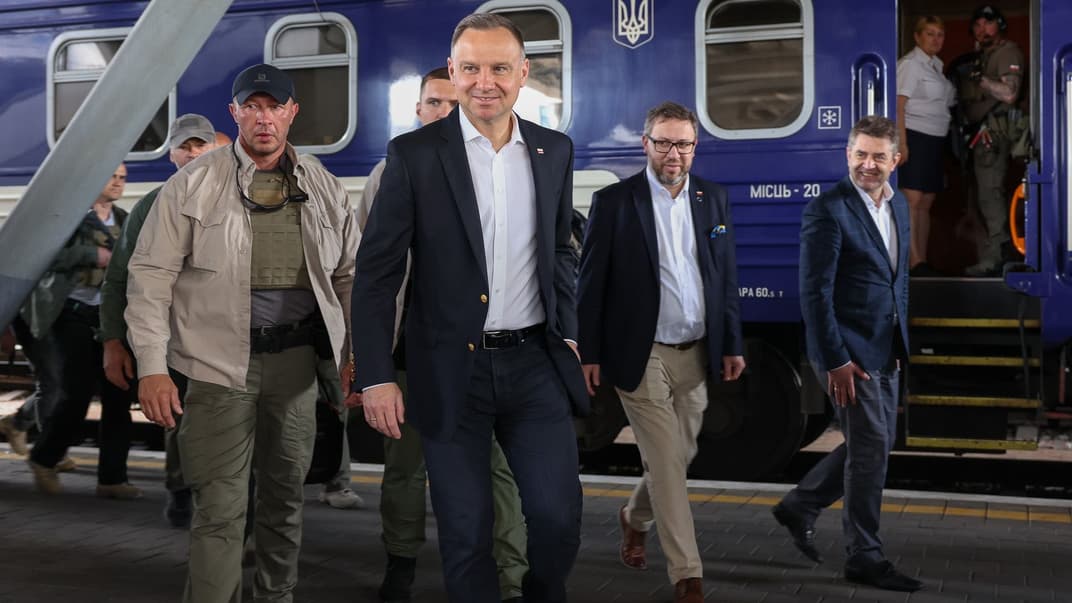 Президент Польши Анджей Дуда прибыл с визитом в Киев, 28 июня 2023 года