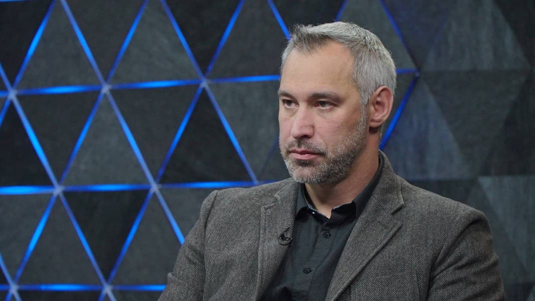 Радник кандидата в президенти Володимира Зеленського Руслан Рябошапка в студії Громадського, Київ, 1 квітня 2019 року