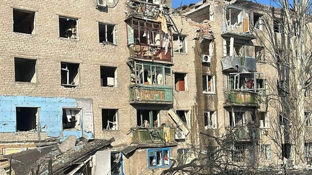 Последствия российских обстрелов по Константиновке 19 февраля 2025 года