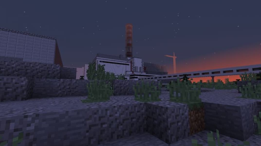 Чешский геймер начал делать копию Чернобыльской АЭС в Minecraft. Готова на 5%, но играть уже можно