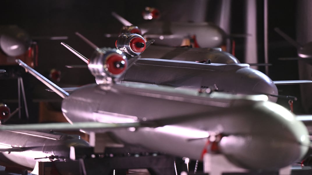 Ілюстративне фото. Презентація українських дронів-ракет «Пекло» у Києві, 6 грудня 2024 року