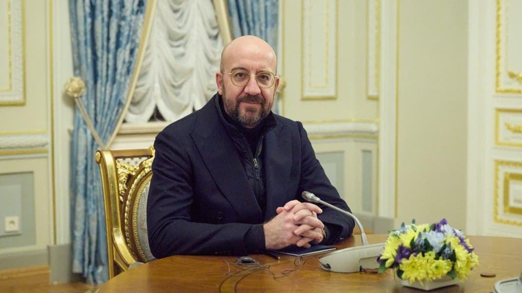 Глава Евросовета Шарль Мишель в Киеве, 19 января 2023 года