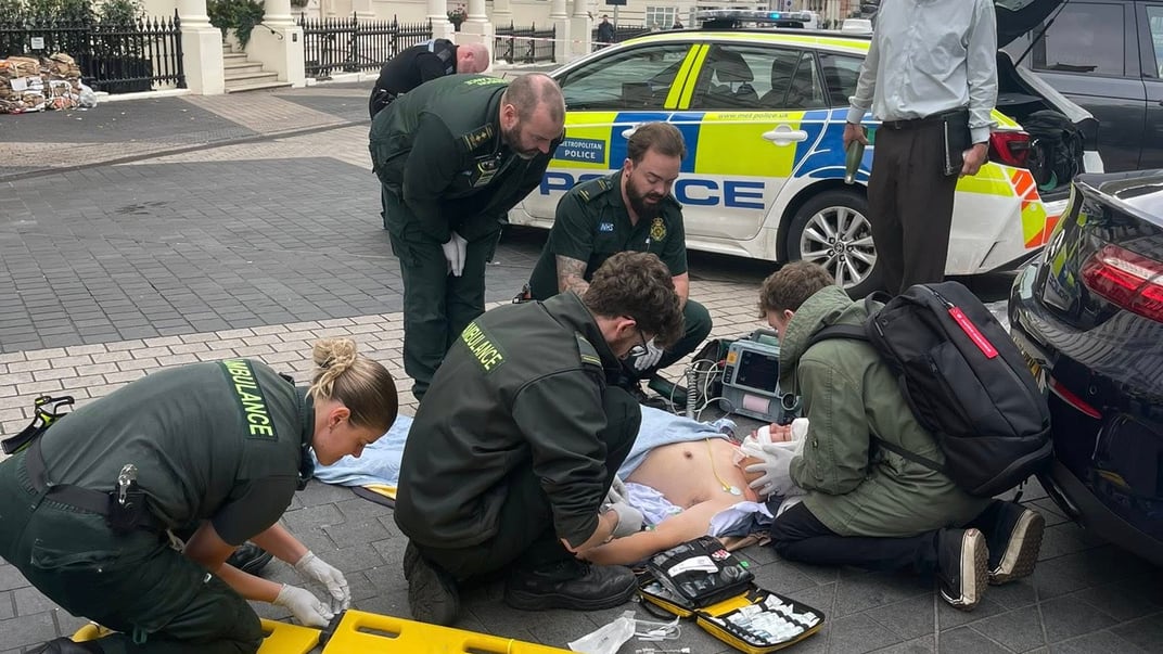 Надання допомоги постраждалому внаслідок ДТП