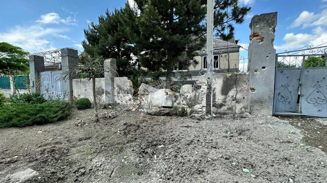 Наслідки російських обстрілів у Білозерці на Херсонщині, 13 червня 2023 року