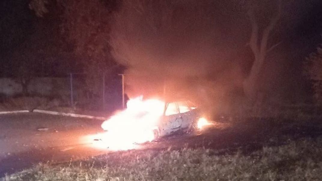 В Мелитополе партизаны подорвали авто с оккупантами-мародерами