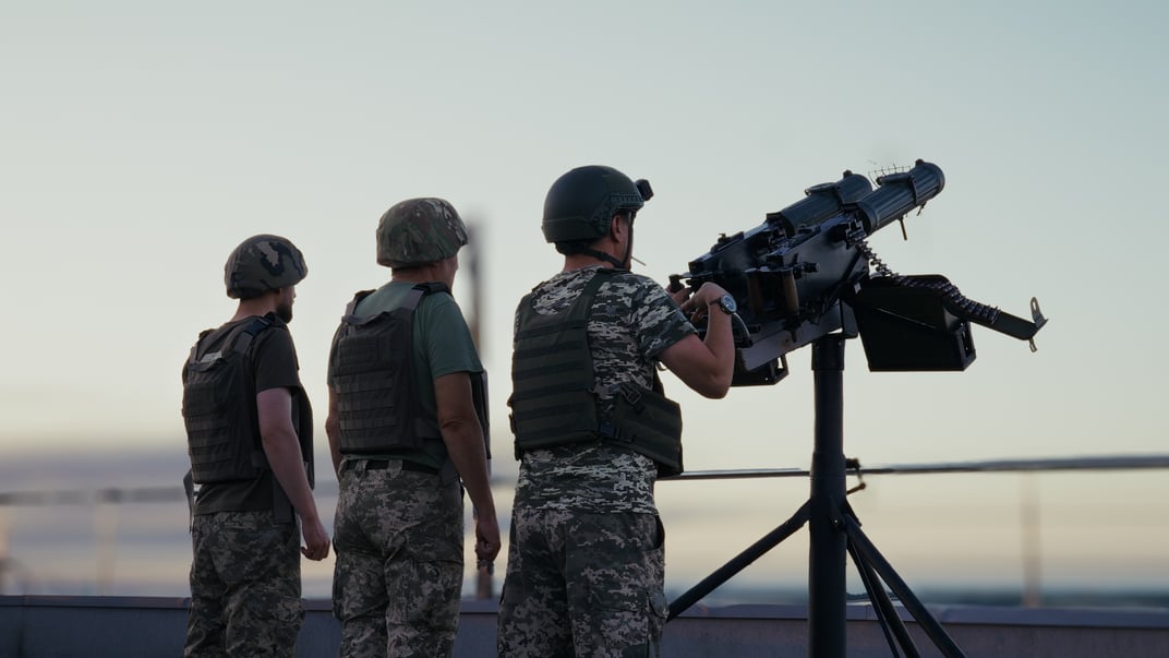 Добровольці столичної «Мрії» за кулеметом