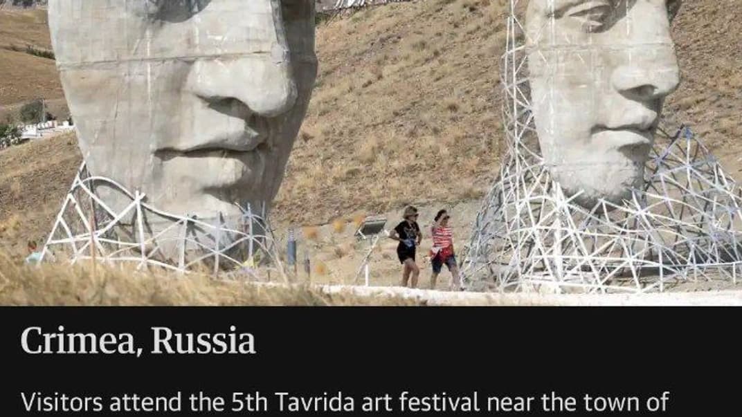 The Guardian опублікував фото з анексованого Криму з підписом «Росія»