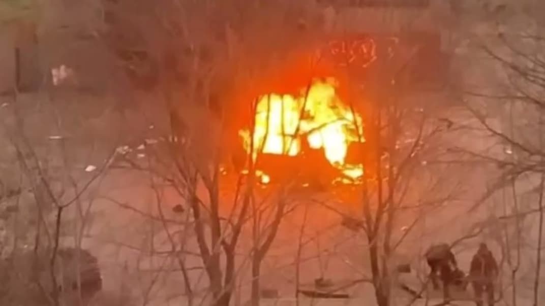 В центре Мелитополя взорвалось авто, 14 марта 2023 года