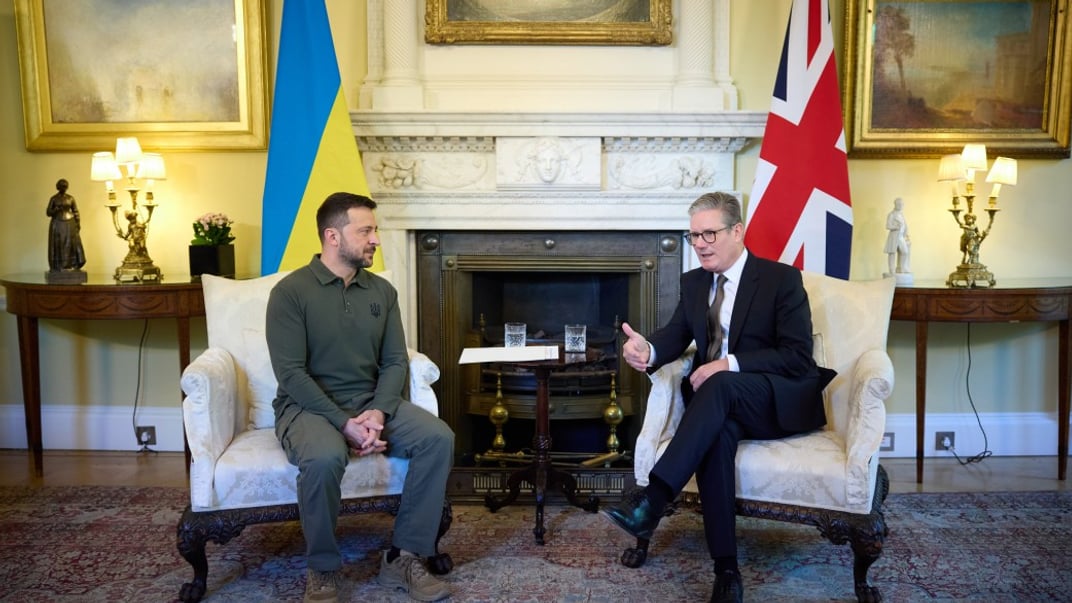 Президент Владимир Зеленский с премьер-министром Великобритании Киром Стармером, Лондон, 19 июля 2024 года