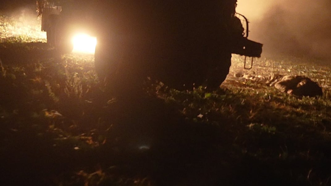 Последствия атаки на подразделение ПВО, с которым общались немецкие журналисты