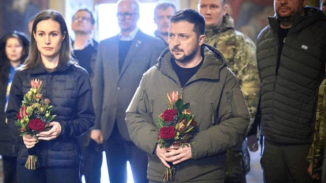 Владимир Зеленский на похоронах Дмитрия Коцюбайло (Да Винчи)