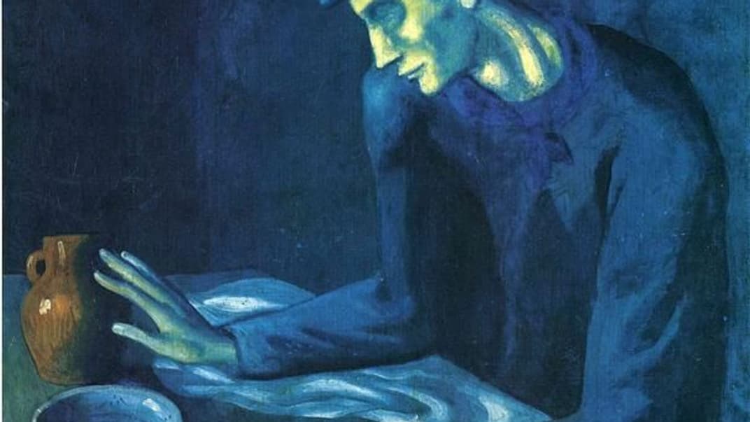 «Завтрак слепого» Пабло Пикассо, картина под которой нашли изображение обнаженной женщины