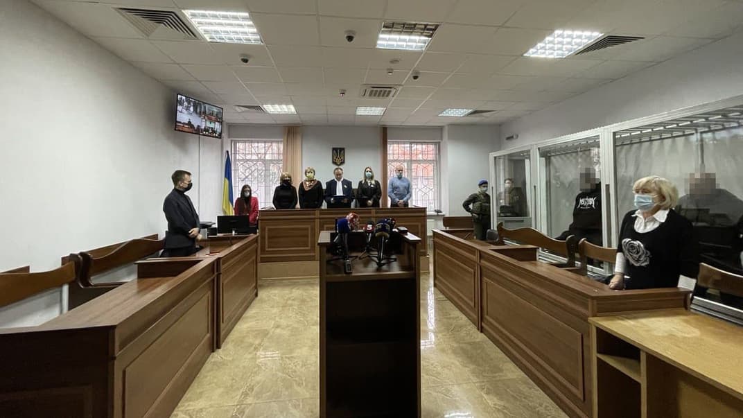 Судебное заседание, на котором объявляли приговор фигурантам дела об убийстве бывшего депутата Госдумы Дениса Вороненкова