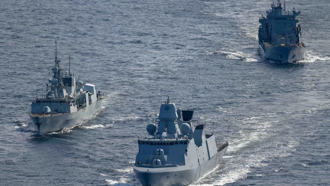 Ілюстративне фото. Кораблі Першої постійної військово-морської групи НАТО в Балтійському морі, квітень 2022 року