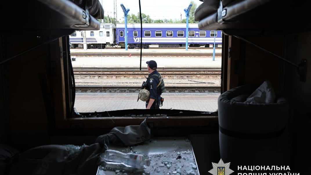 Унаслідок атаки рф на Дніпропетровщині пошкоджений потяг, 24 червня 2025 року