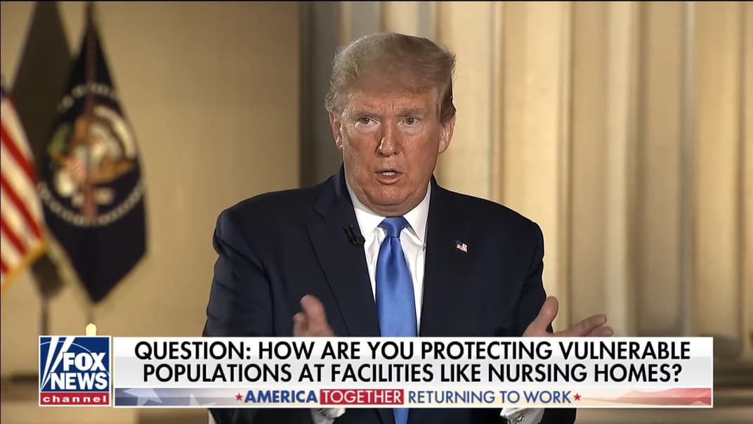 Президент США Дональд Трамп в інтерв'ю Fox News, Вашингтон, США, 3 травня 2020 року