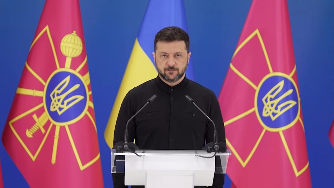 Президент Володимир Зеленський під час представлення нового міністра оборони, 21 липня 2025 року