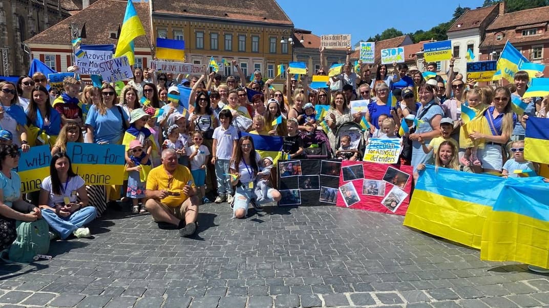 Мітинг на підтримку захисників «Азовсталі»