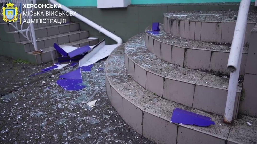 Наслідки російського обстрілу у Херсоні, 7 січня 2026 року