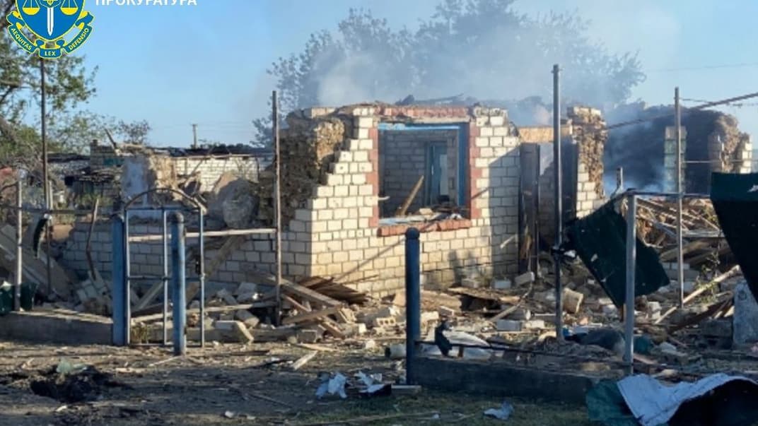 Последствия российских обстрелов в Херсонской области, 11 мая 2024 года