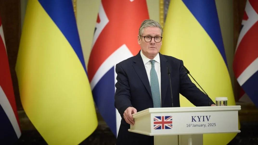 Прем’єр-міністр Великої Британії Кір Стармер під час візиту до Києва, 16 січня 2025 року