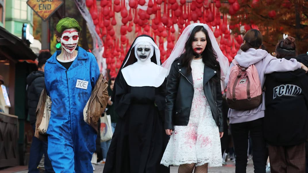 Геловін у парку розваг у Сеулі, 31 жовтня 2018