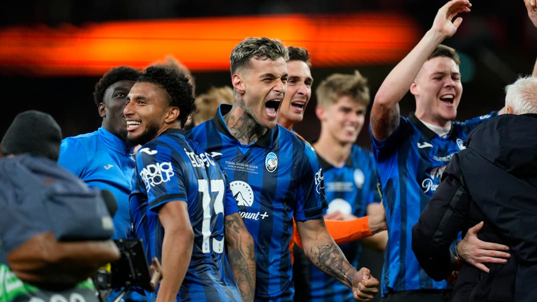 Гравці «Аталанти» святкують перемогу у фіналі Ліги Європи