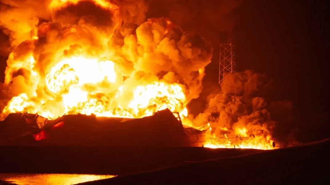 Наслідки удари по об'єкту газової інфраструктури