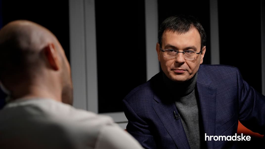 Народний депутат від «Слуги Народу», голова парламентського комітету з питань фінансів, податкової та митної політики Данило Гетманцев у студії hromadske, Київ, 10 лютого 2021 року